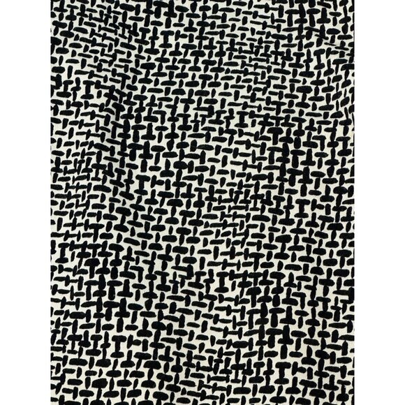 DKNY Trousers Pants Womens Size 8 Printed Black White Tapered Low Rise Cotton - Picture 5 of 10